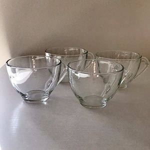 Set of 4 Arcoroc France Tea/Coffee Cups